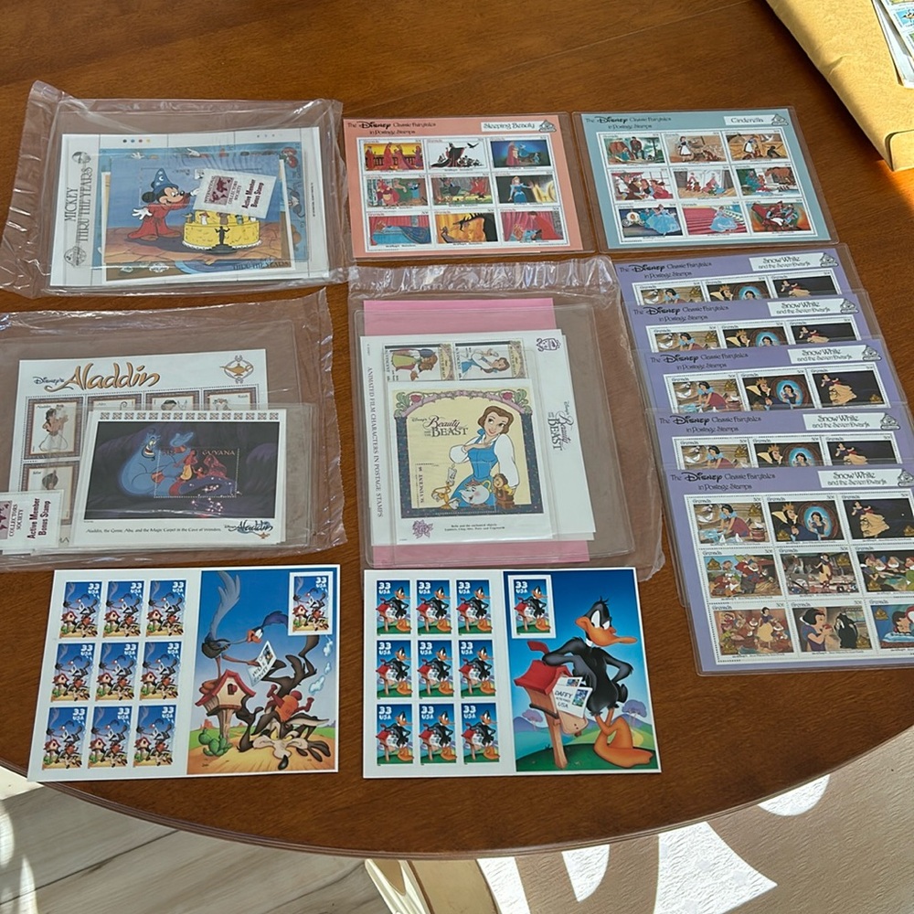 Disney collectors stamps, International Collectors Society.